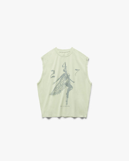 REPRESENT 247 Fallen Angel Tank - Fern