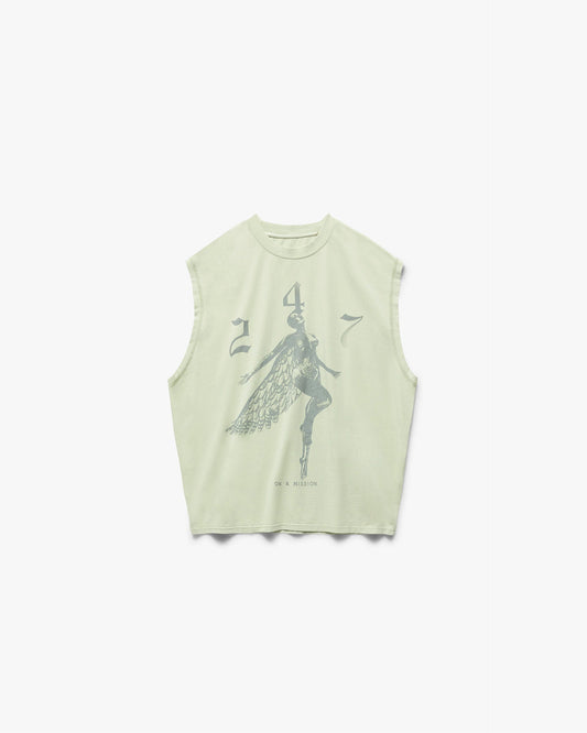 REPRESENT 247 Fallen Angel Tank - Fern