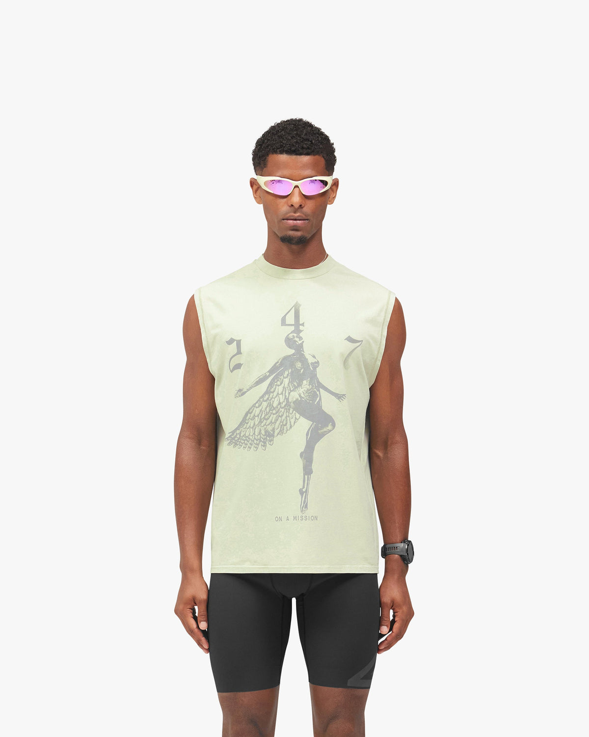 REPRESENT 247 Fallen Angel Tank - Fern