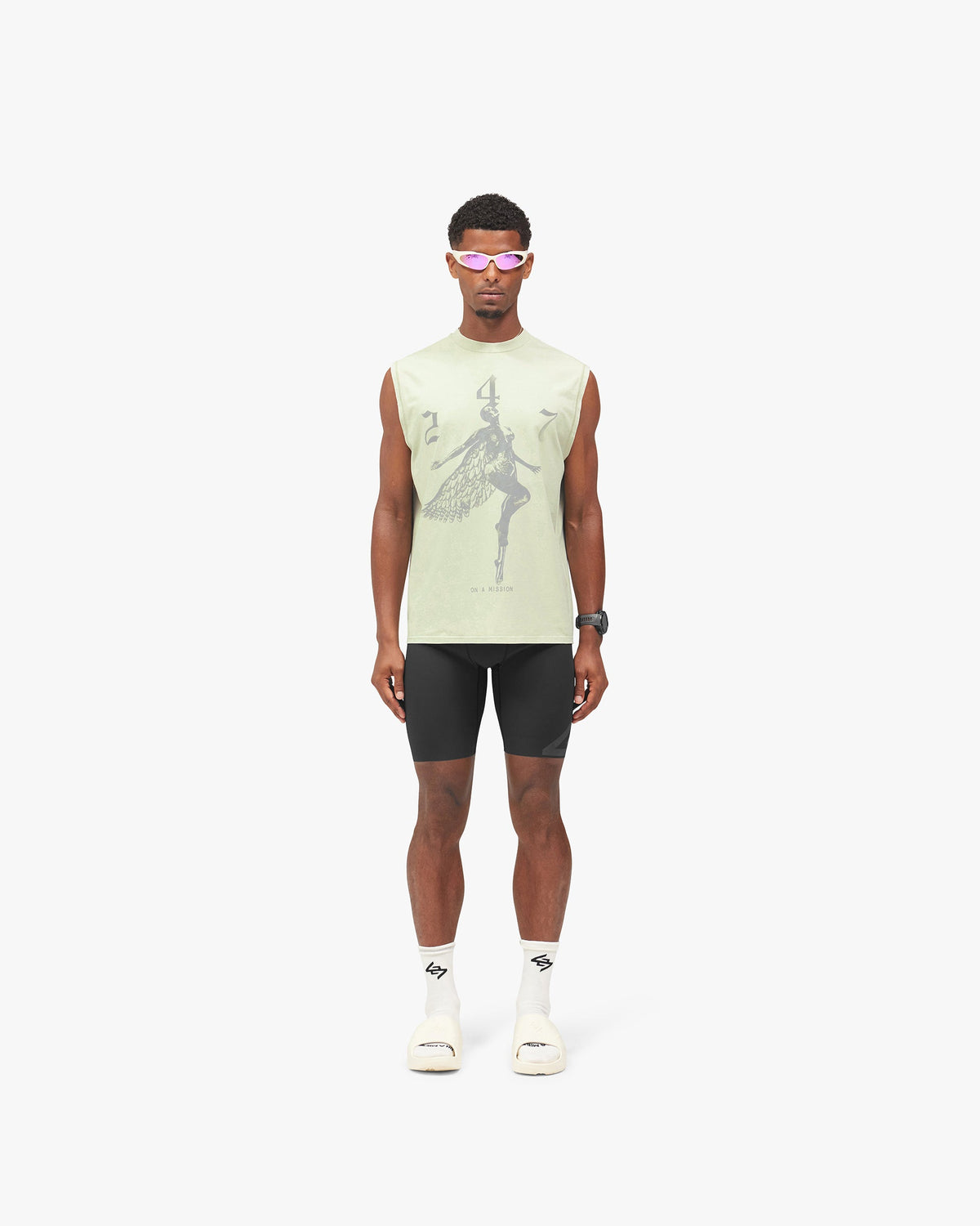 REPRESENT 247 Fallen Angel Tank - Fern