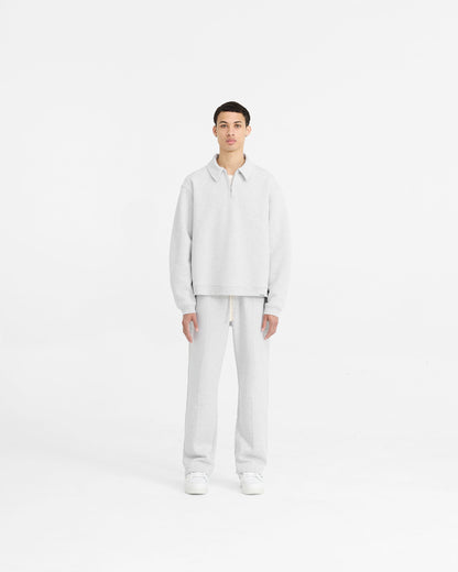 REPRESENT Initial Boxy Quarter Zip - Ice Grey Marl