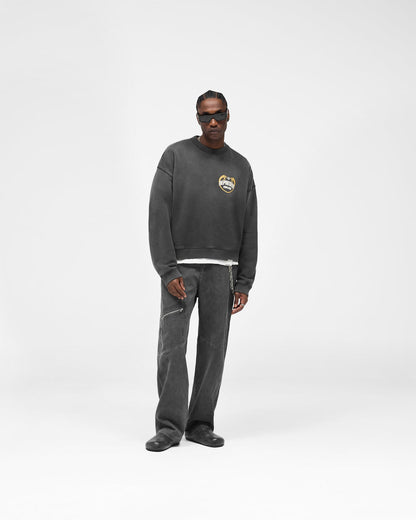 REPRESENT Angel Border Sweater - Stained Black