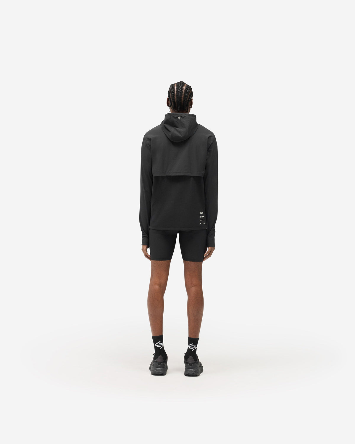 REPRESENT 247 Hooded Quarter Zip - Black