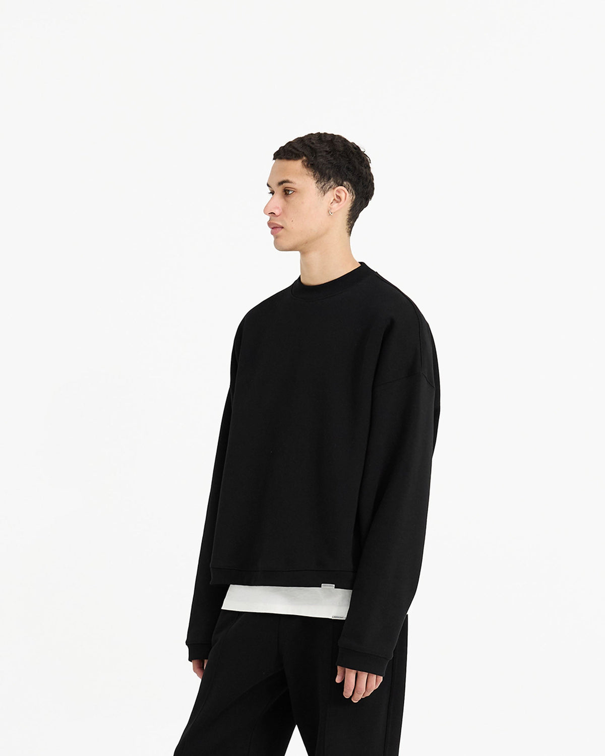 REPRESENT Initial Boxy Sweater - Jet Black