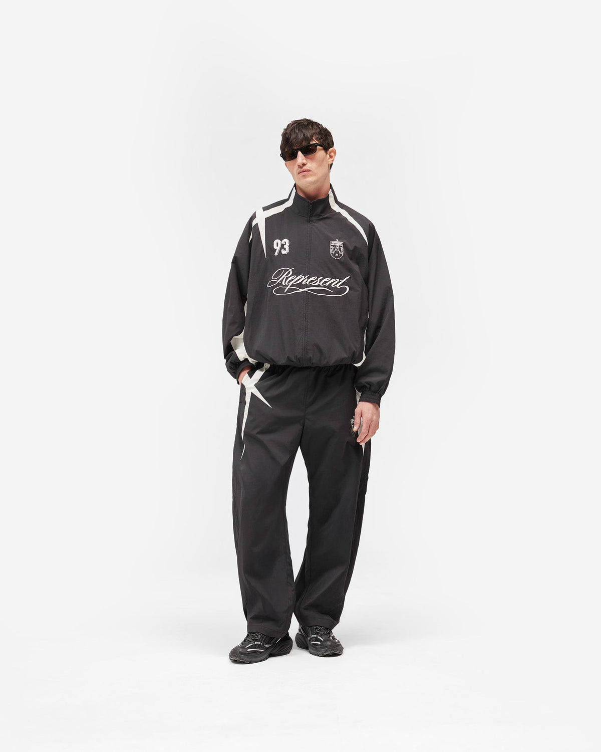 REPRESENT Track Star Jacket - Jet Black