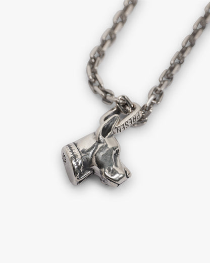REPRESENT Doberman Pendant Necklace - Silver