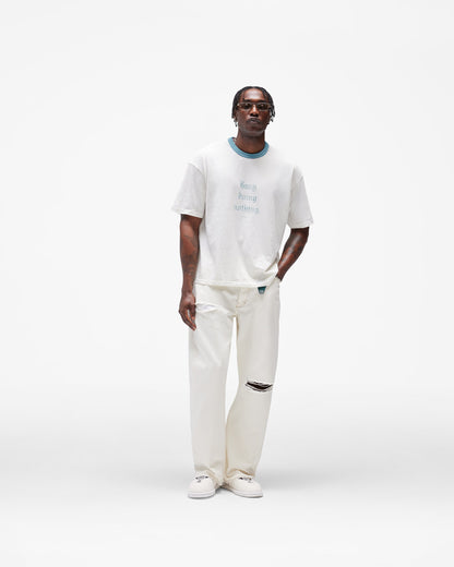 REPRESENT Busy Doing Nothing T-Shirt - Flat White