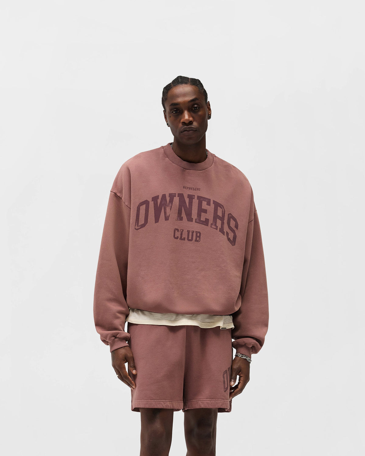 REPRESENT Represent Owners Club Sweater - Smoked Rose