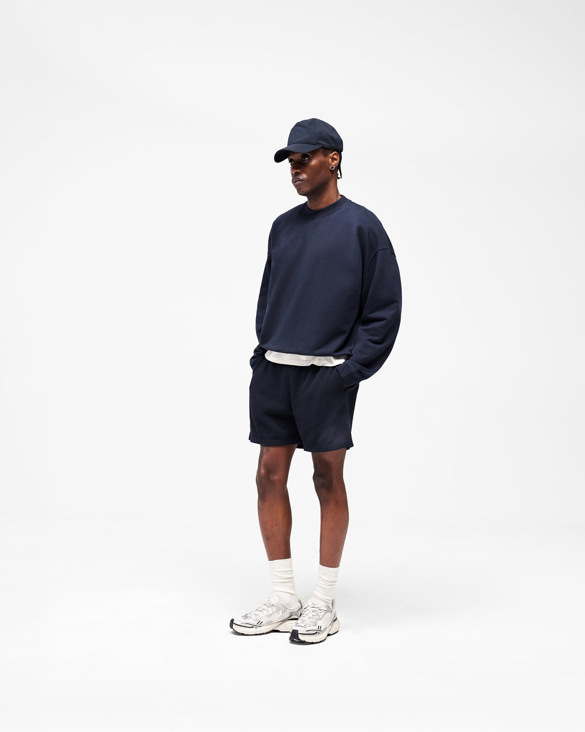 REPRESENT Initial Boxy Sweater - Midnight Navy