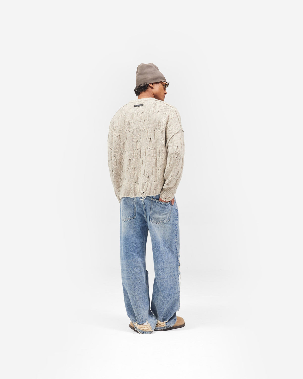 REPRESENT R3 Baggy Jean - Moss Blue