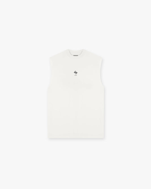 REPRESENT 247 Oversized Tank - Flat White