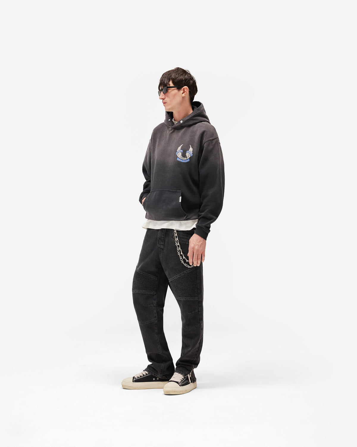 REPRESENT Represent X Belstaff Born To Bike Hoodie - Aged Black