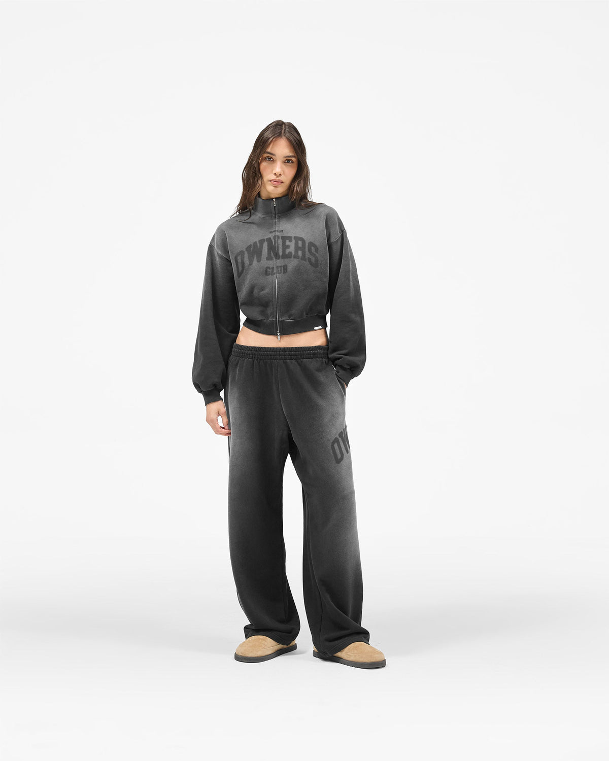 REPRESENT Represent Owners Club Jersey Track Jacket - Weathered Black