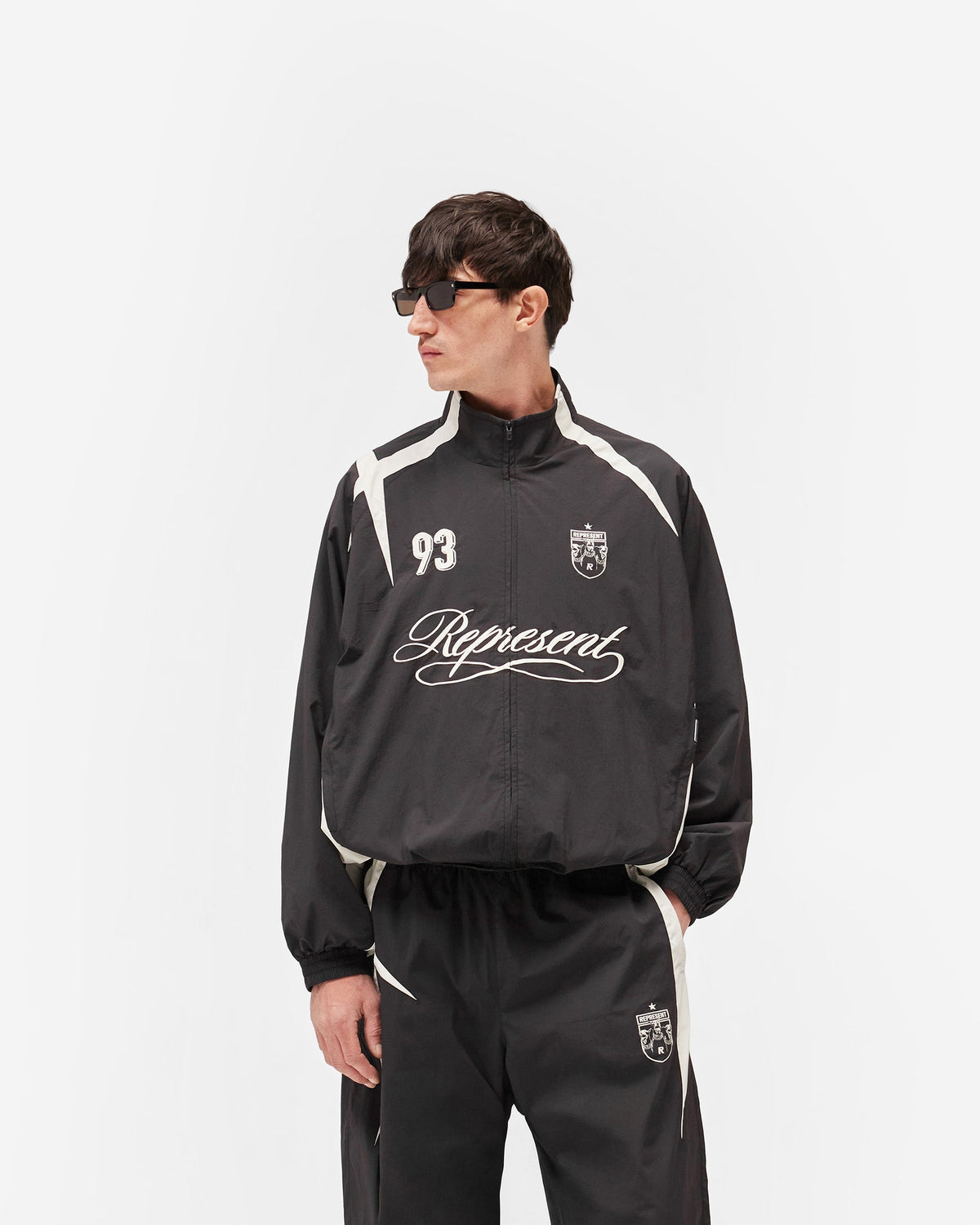 REPRESENT Track Star Jacket - Jet Black