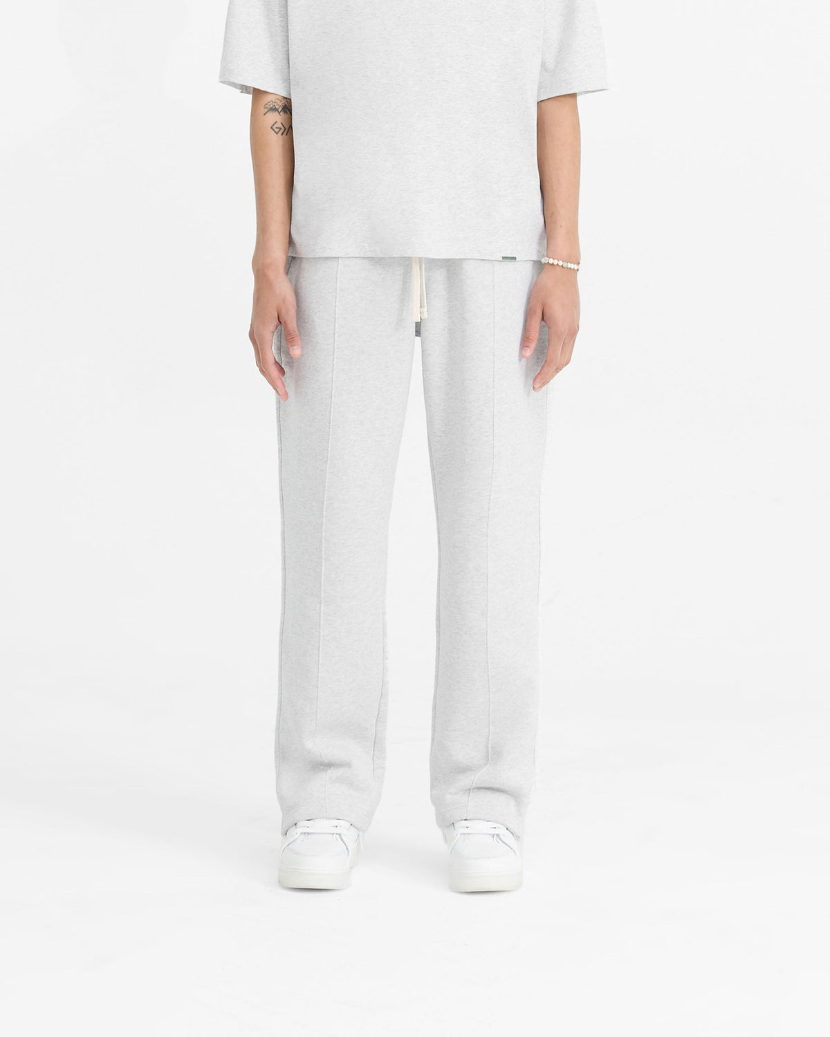 REPRESENT Initial Straight Leg Sweatpants - Ice Grey Marl