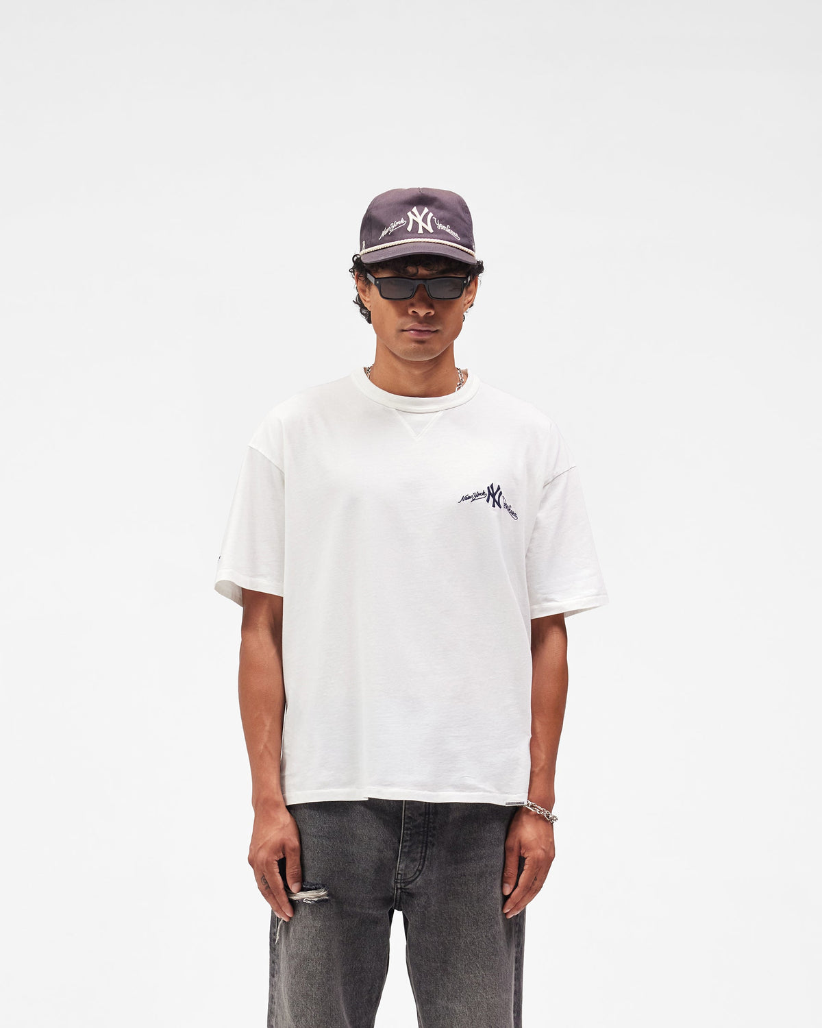 REPRESENT New York Yankees x Represent T-Shirt - Flat White