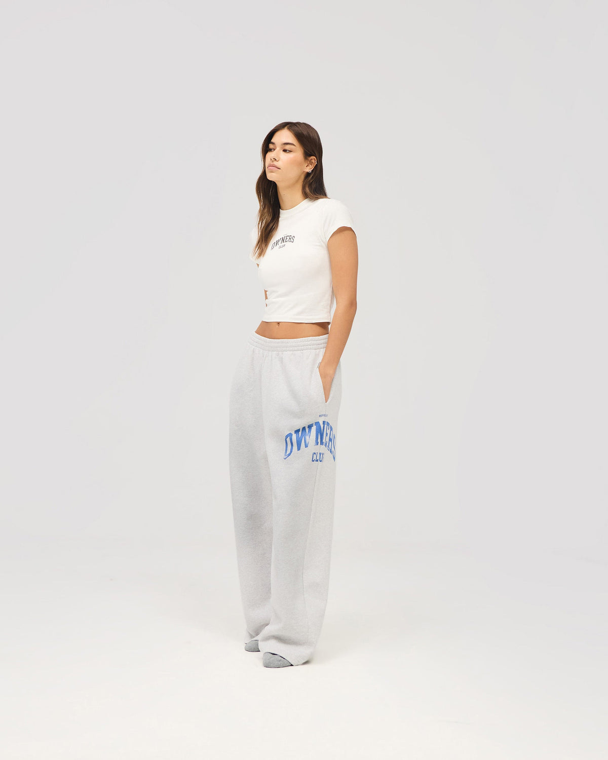 REPRESENT Represent Owners Club Sweatpant - Sprayed Ice Grey Marl