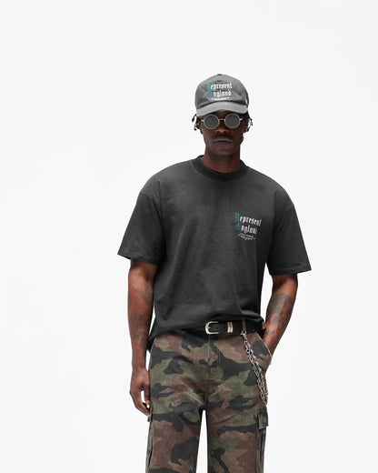 REPRESENT Private Members T-Shirt - Stained Black