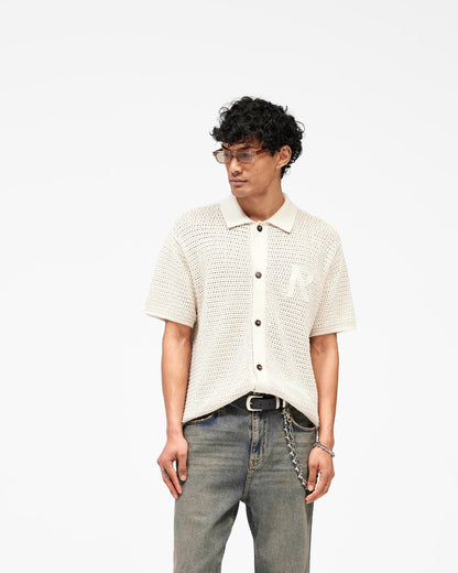 REPRESENT Pico Knit Shirt - Ecru