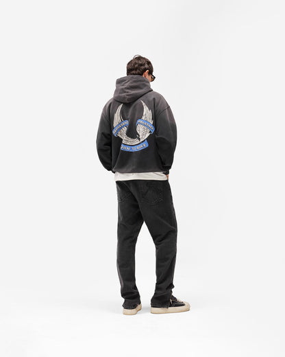 REPRESENT Represent X Belstaff Born To Bike Hoodie - Aged Black