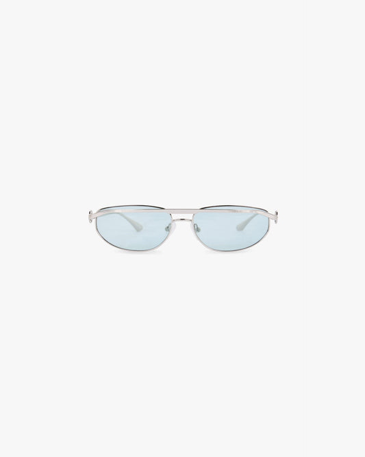 REPRESENT Slim Aviator Sunglasses - Silver Matcha