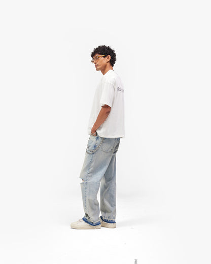 REPRESENT Lowercase Logo T-Shirt - Flat White