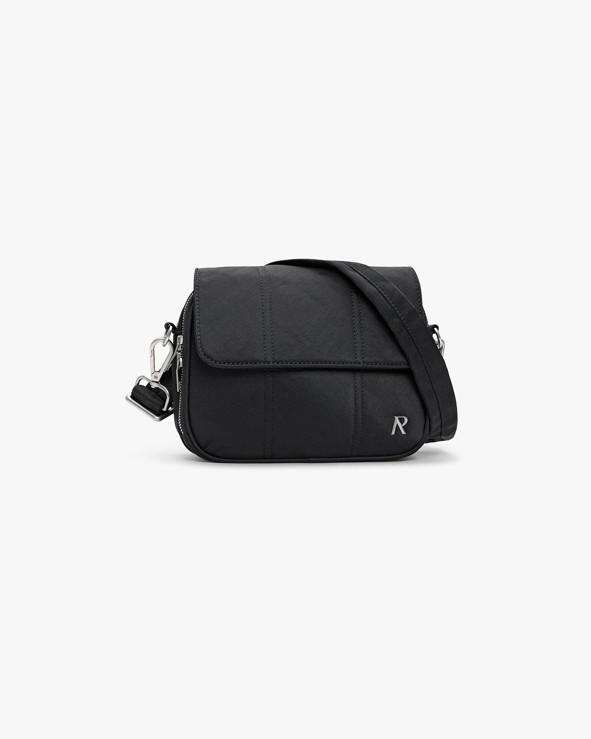REPRESENT Quilted Crossbody Bag - Jet Black