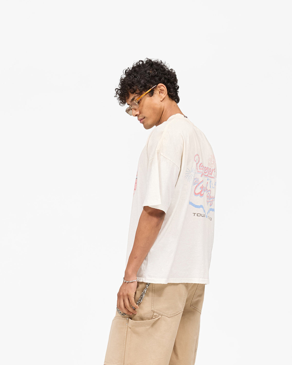 REPRESENT Represent x Beach Boys Tour T-Shirt - Washed Ecru