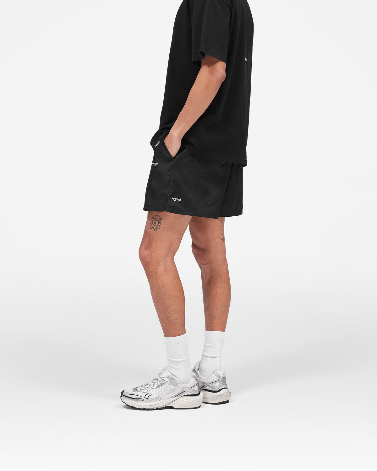 REPRESENT Micro Owners Club Swim Shorts - Black