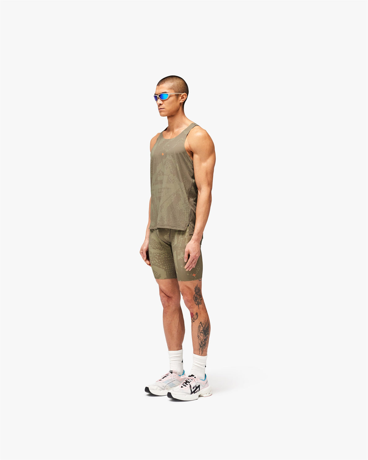REPRESENT 247 Los Angeles Singlet - Aged Khaki