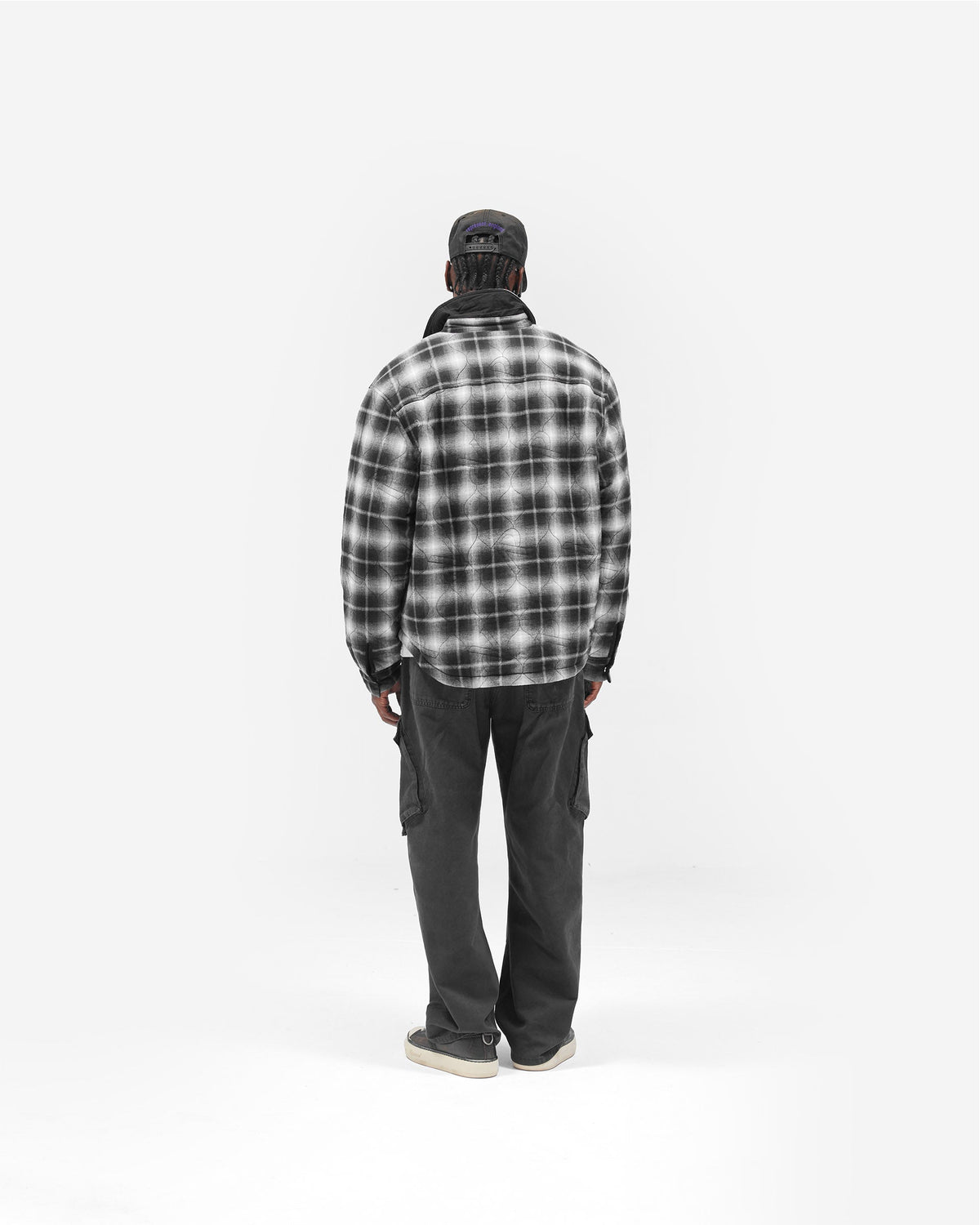 REPRESENT Logo Quilted Shirt - Black