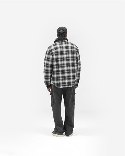 REPRESENT Logo Quilted Shirt - Black