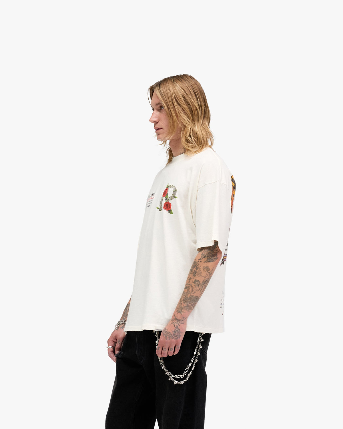 REPRESENT Represent X Guns N' Roses Tour T-Shirt - Flat White