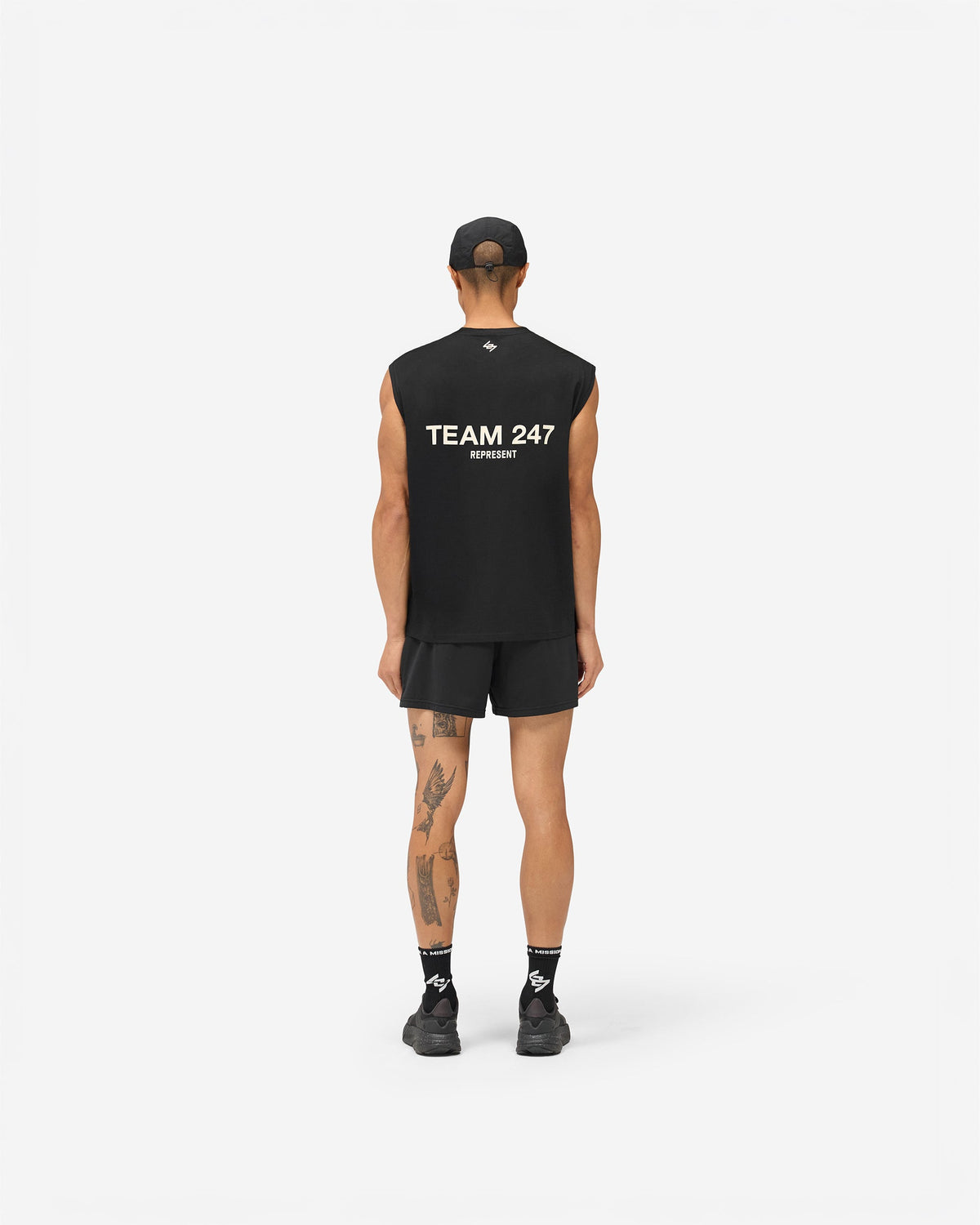 REPRESENT Team 247 Oversized Tank - Jet Black