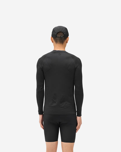 REPRESENT 247 Uprising Long Sleeve Seamless T-Shirt - Black