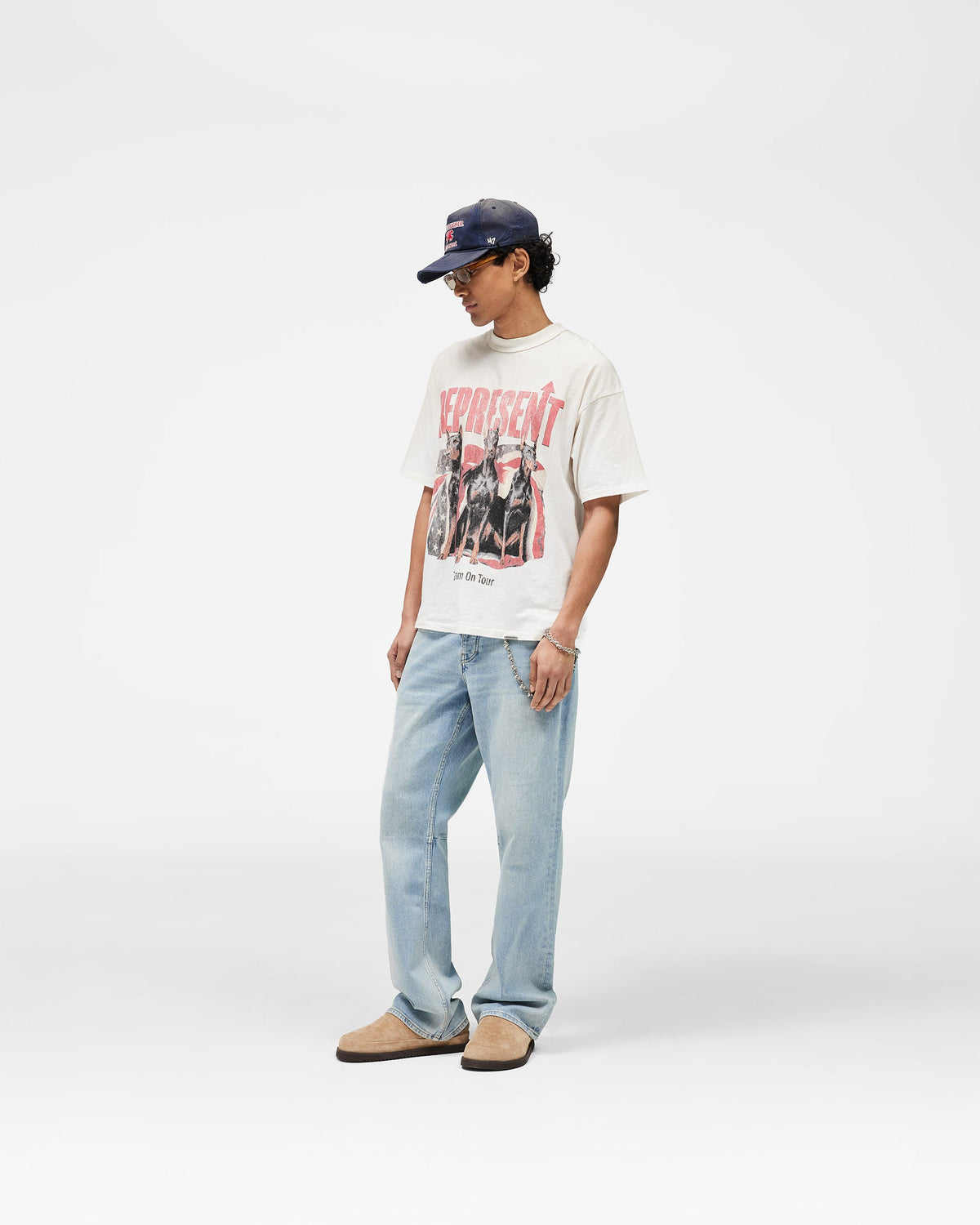 REPRESENT Dream On Tour T-Shirt - Washed Ecru