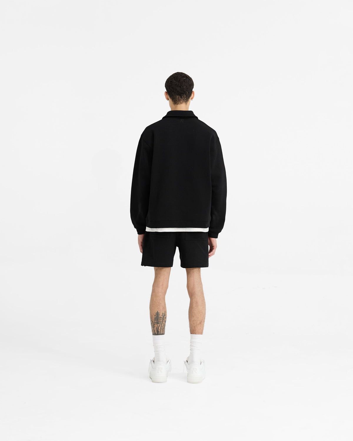 REPRESENT Initial Boxy Quarter Zip - Jet Black
