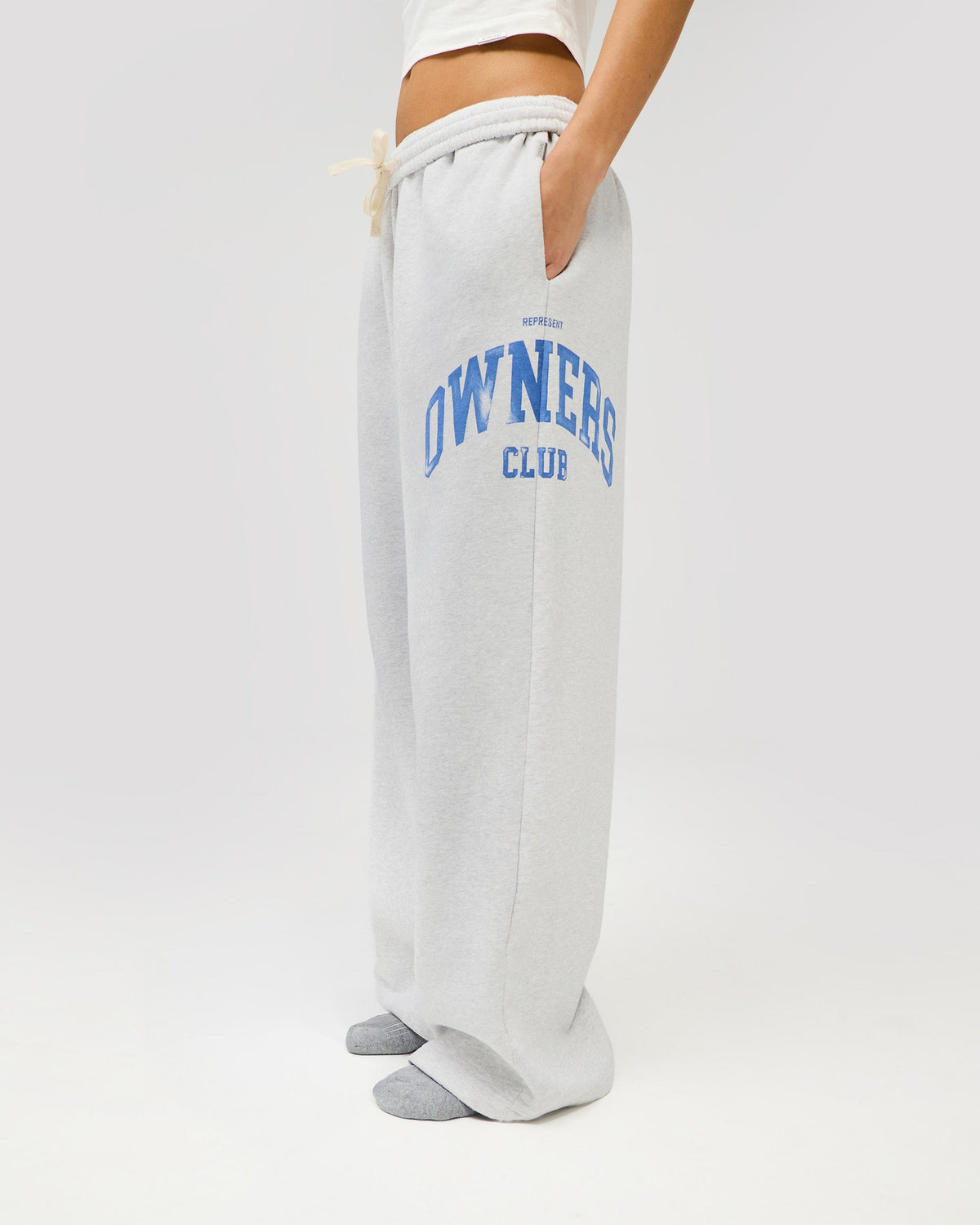 REPRESENT Represent Owners Club Sweatpant - Sprayed Ice Grey Marl