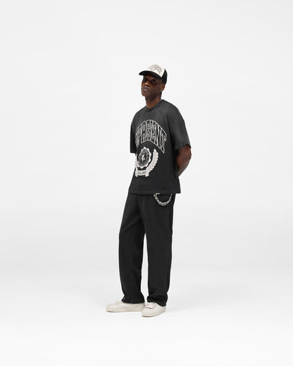 REPRESENT Legacy Crest T-Shirt - Stained Black