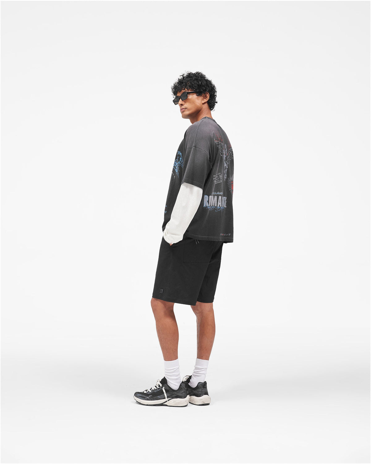 REPRESENT Heavier Than The Heavens Long Sleeve T-Shirt - Washed Black