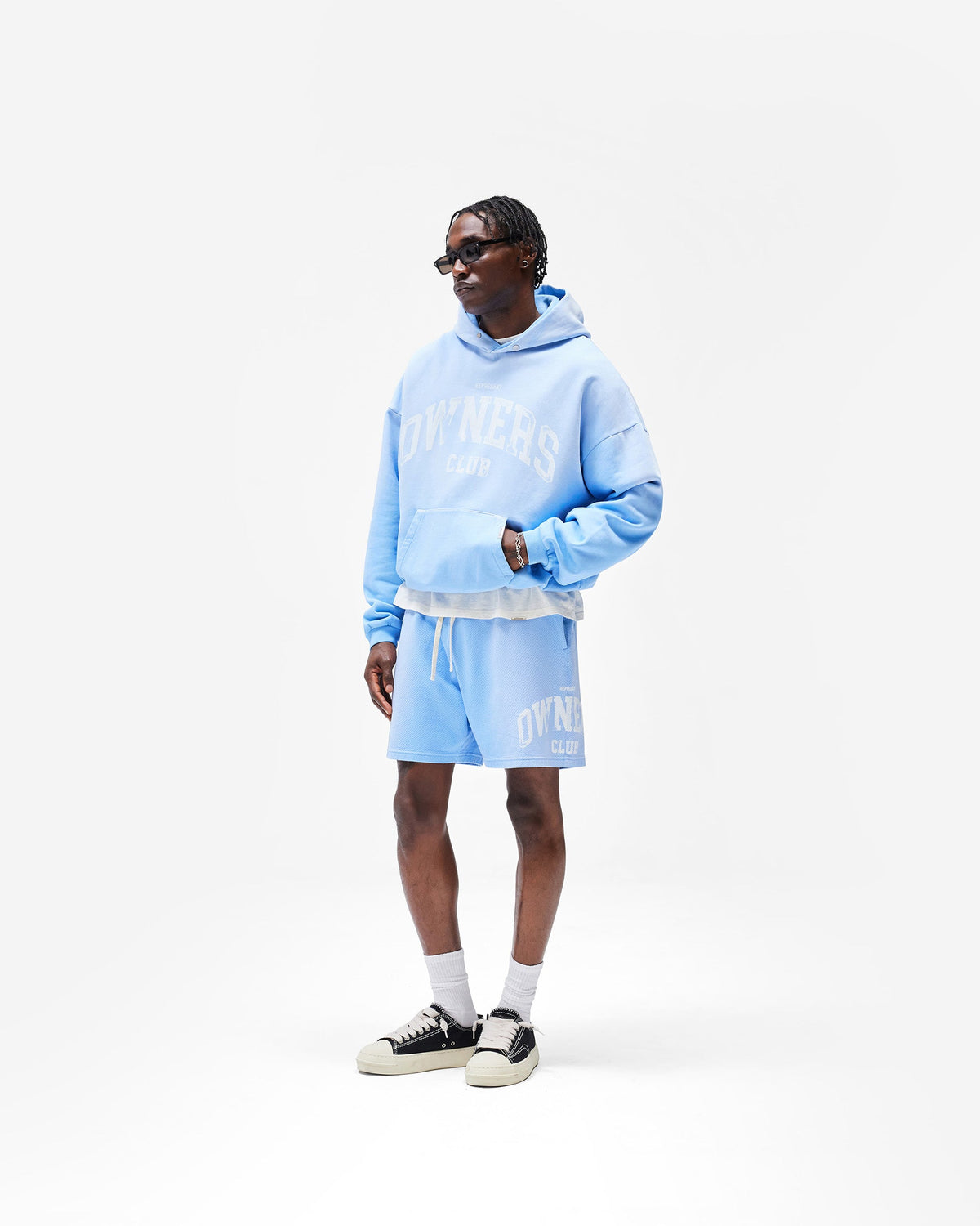 REPRESENT Represent Owners Club Mesh Short - Sky Blue