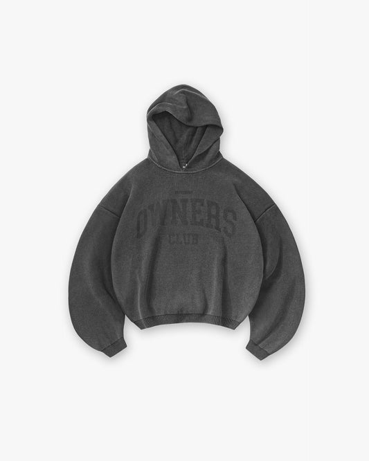 REPRESENT Represent Owners Club Knitted Hoodie - Weathered Black