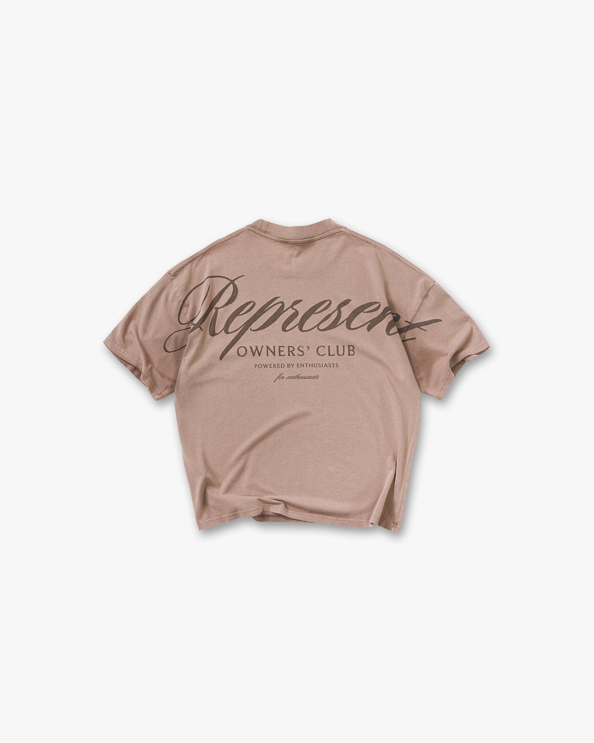 REPRESENT Represent Owners Club Script T-Shirt - Truffle