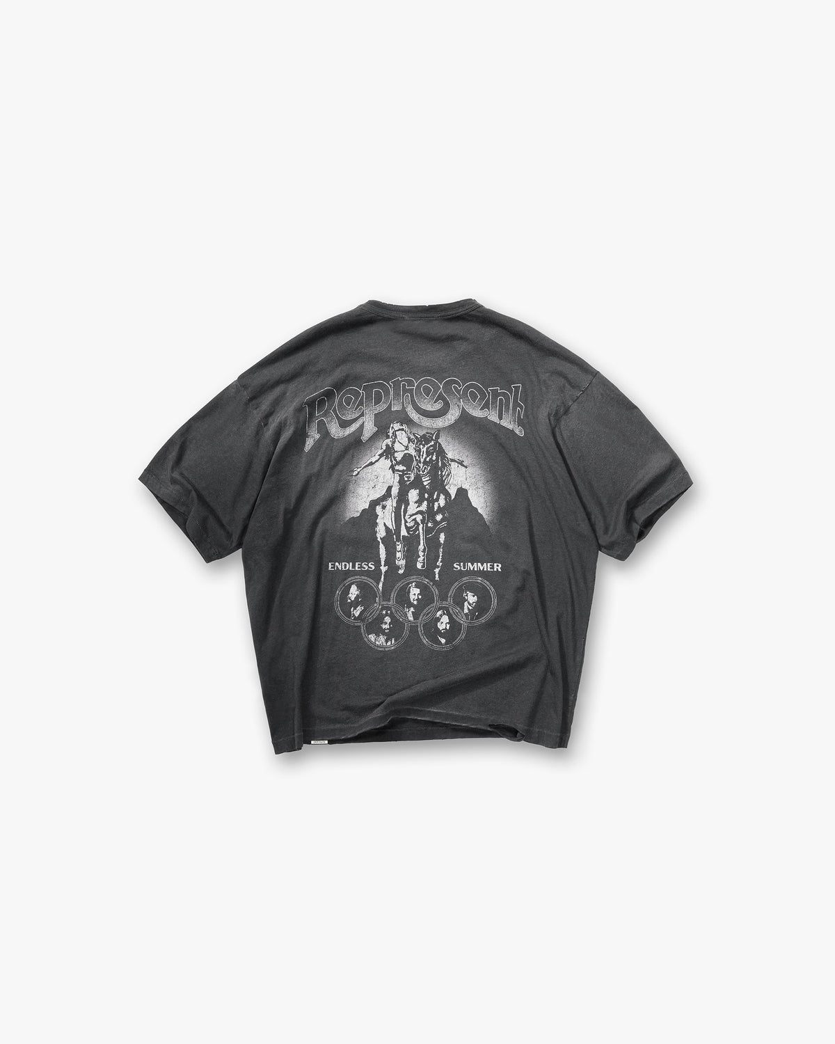 REPRESENT Represent x Beach Boys Endless Summer T-Shirt - Stained Black