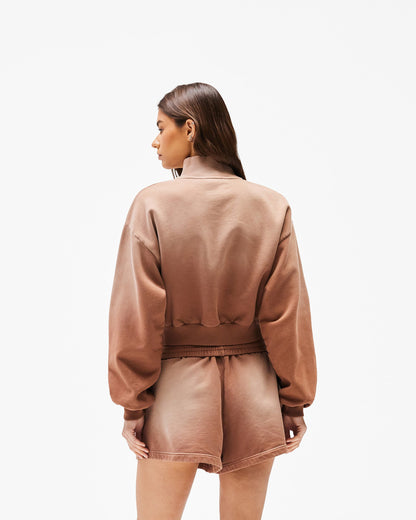 REPRESENT Represent Owners Club Zip Funnel Neck - Sienna
