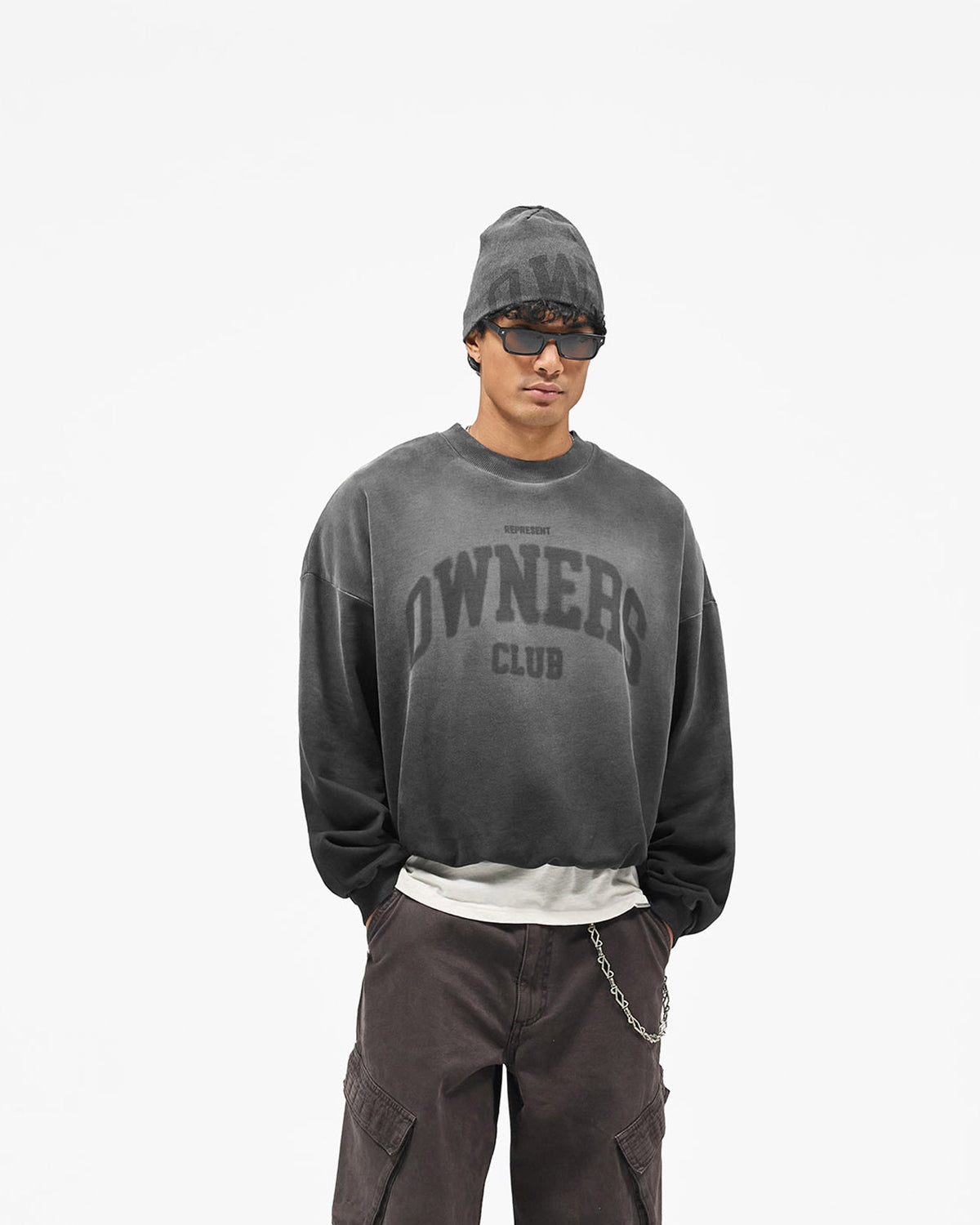 REPRESENT Represent Owners Club Sweatshirt - Weathered Black