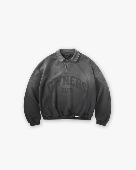 REPRESENT Represent Owners Club Rugby Sweater - Weathered Black