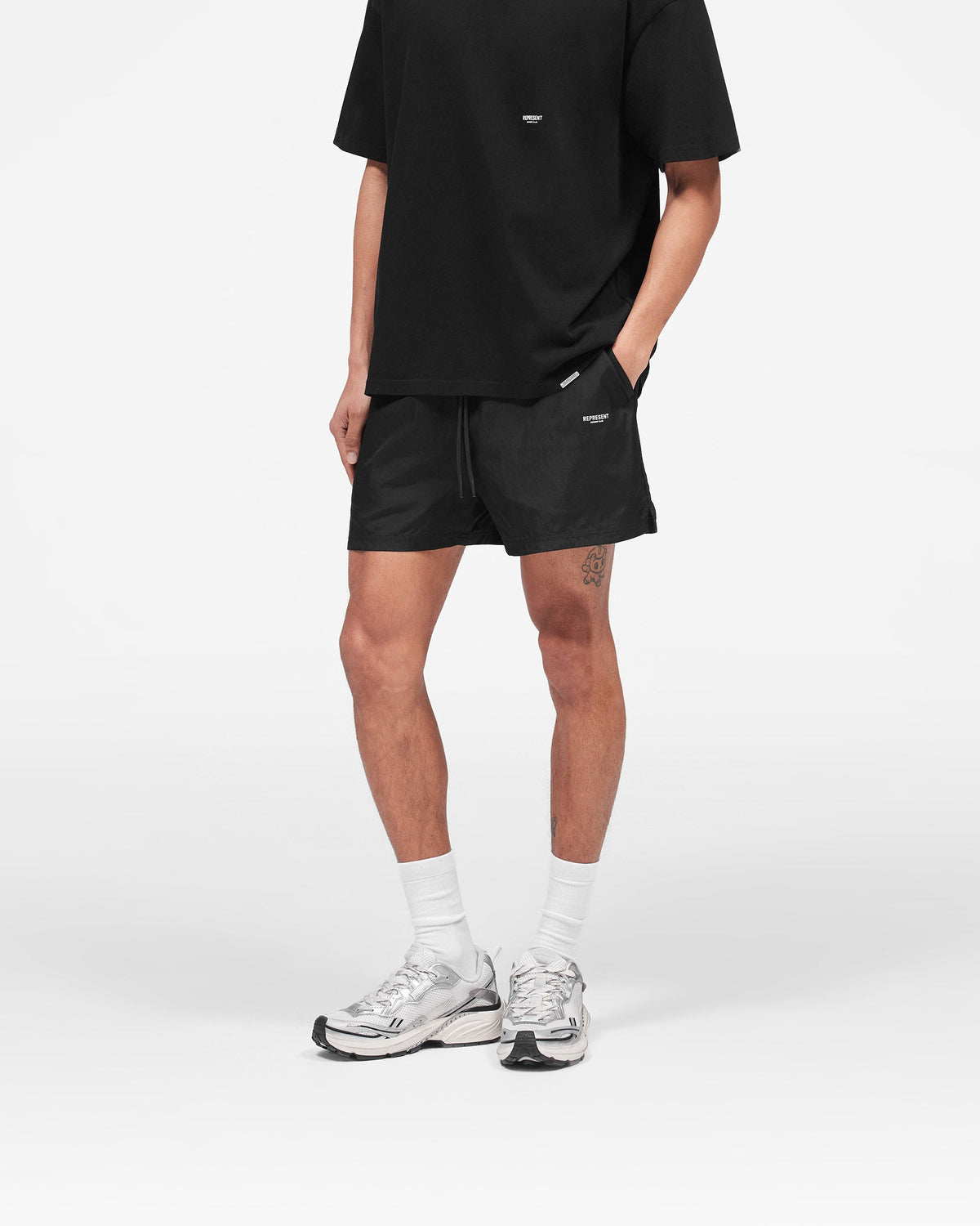 REPRESENT Micro Owners Club Swim Shorts - Black
