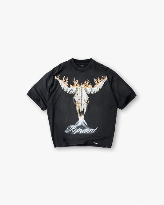 REPRESENT British Cowboys T-Shirt - Stained Black