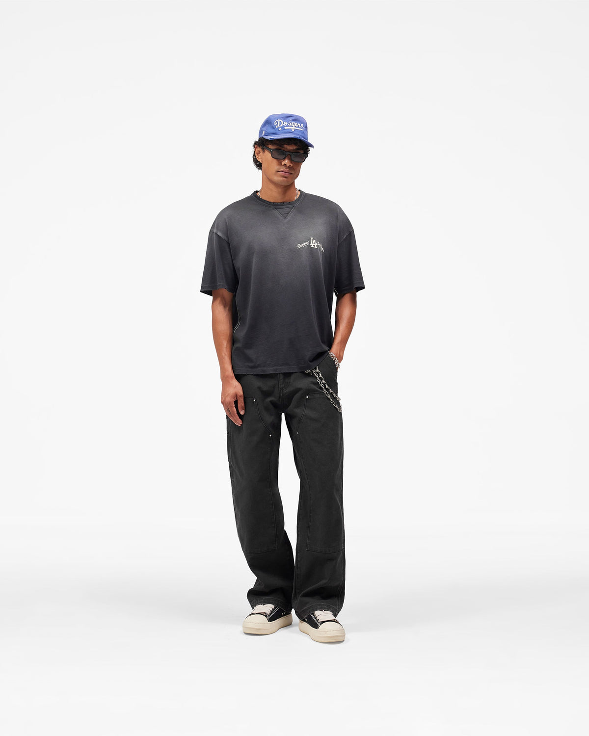 REPRESENT Los Angeles Dodgers x Represent T-Shirt - Stained Black